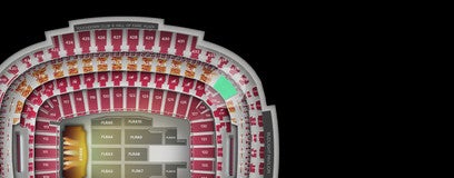 Seat view from Zone D Club