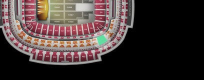 Seat view from Zone D Club