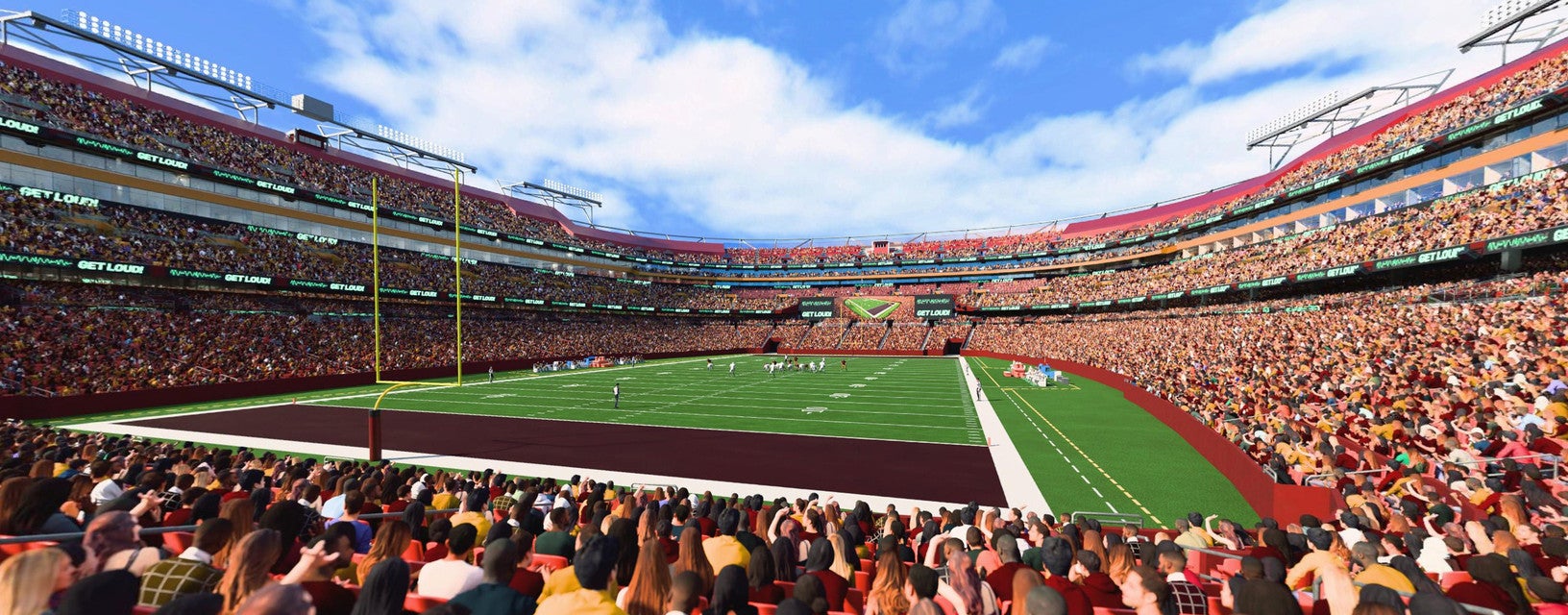 Seat view from Lower End Zone