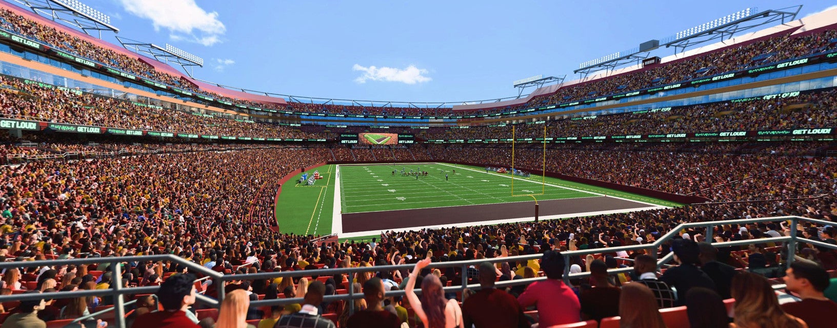 Seat view from Lower End Zone
