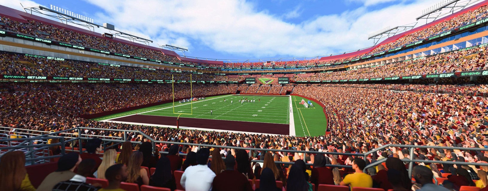 Seat view from Lower End Zone