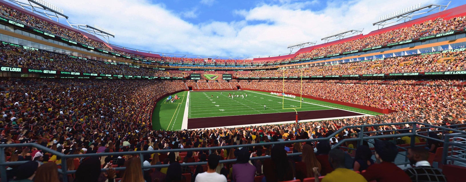 Seat view from Lower End Zone