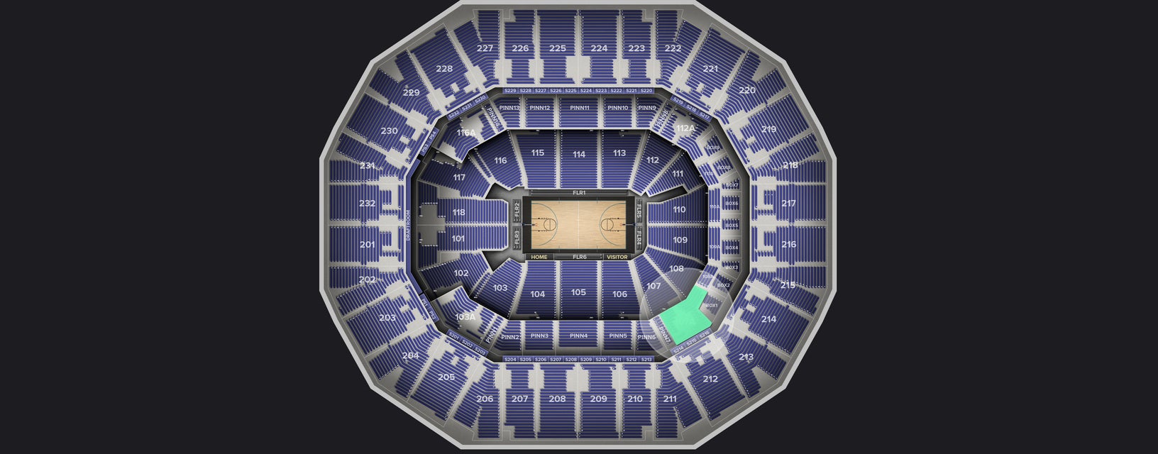 Seat view from Plaza Corner