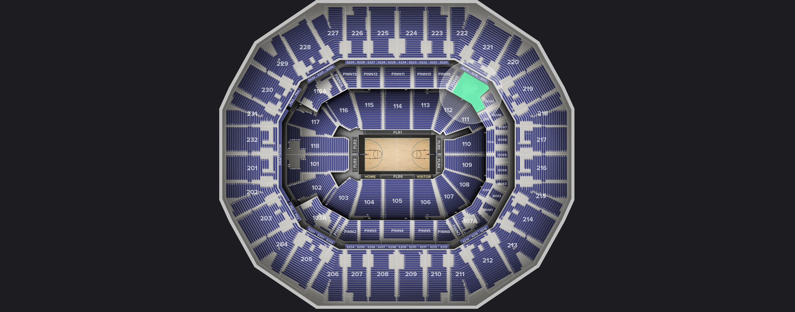 Seat view from Plaza Corner