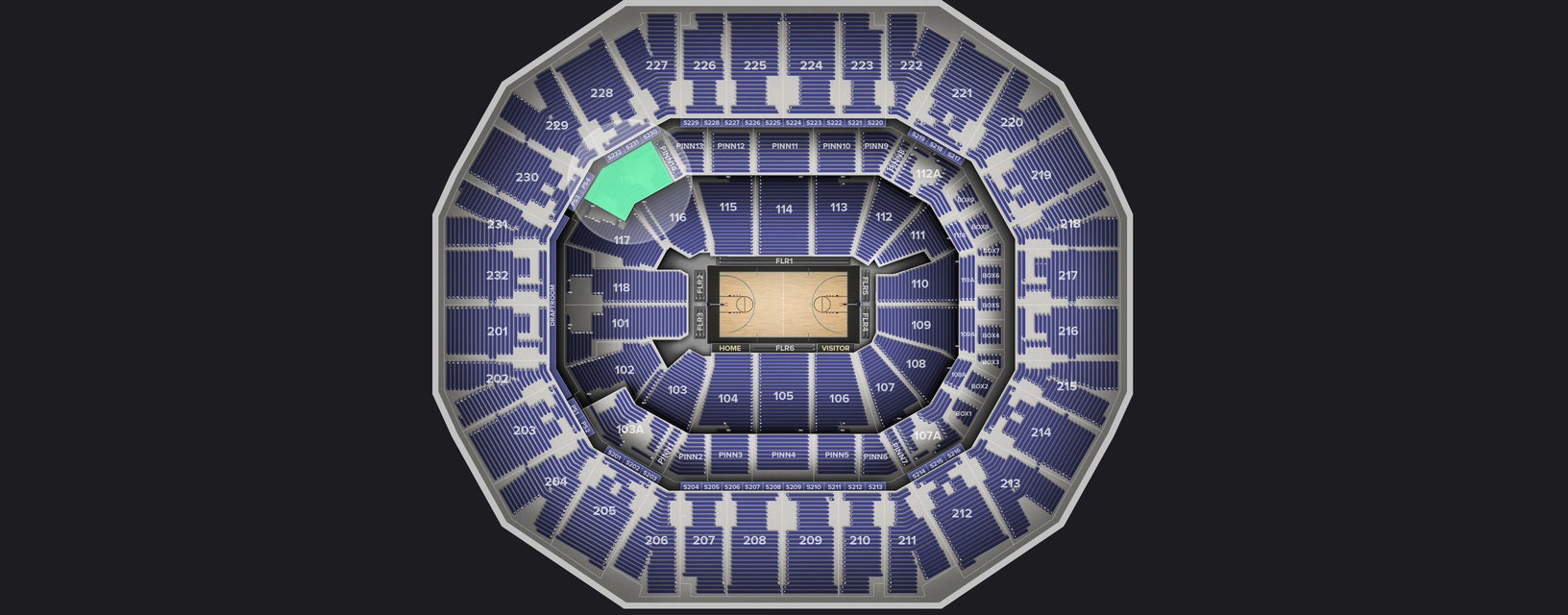 Seat view from Plaza Corner