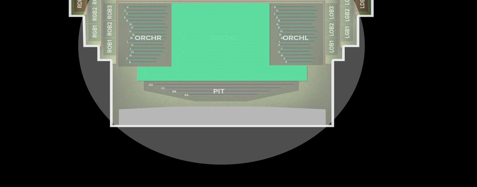 Seat view from Orchestra
