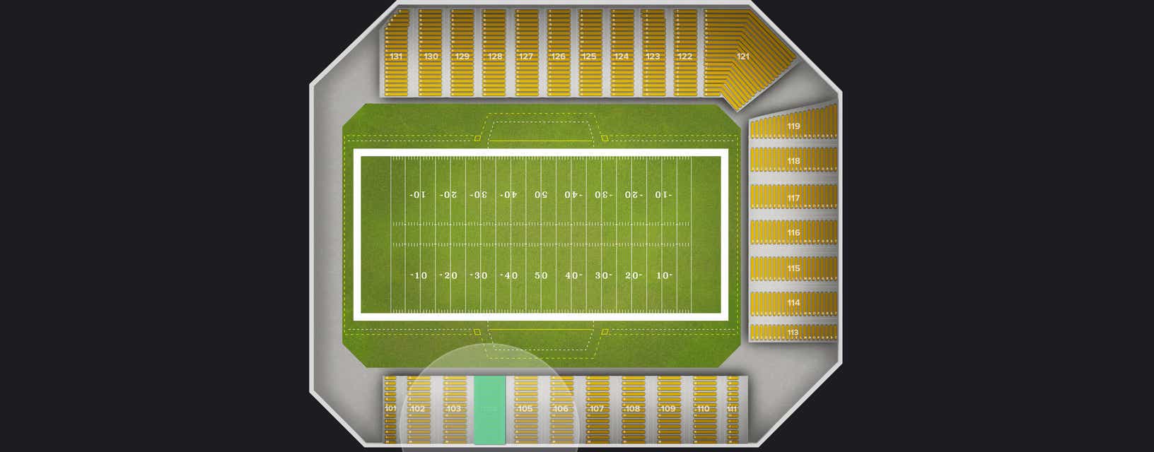 Seat view from Bowl