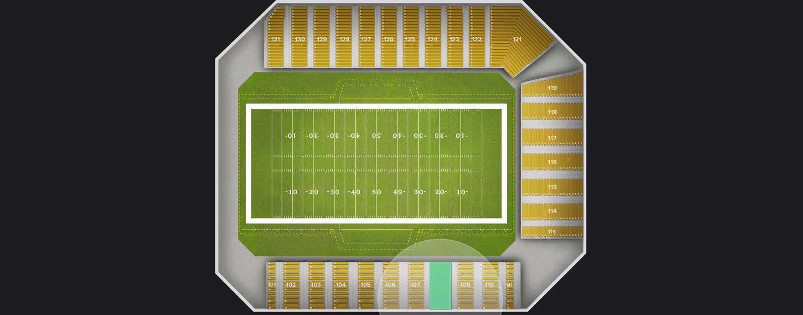 Seat view from Bowl