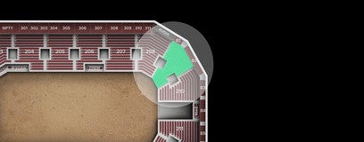 Seat view from Section