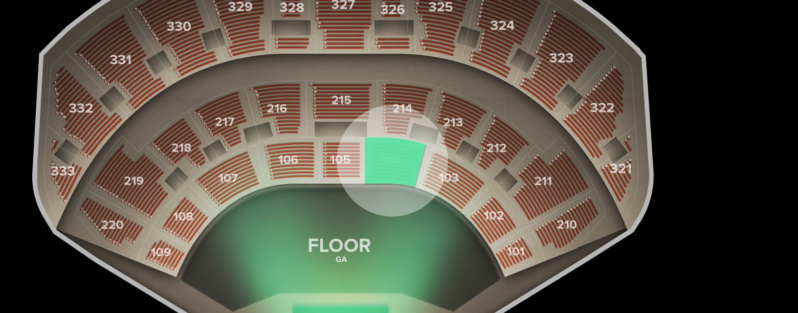 Seat view from Lower
