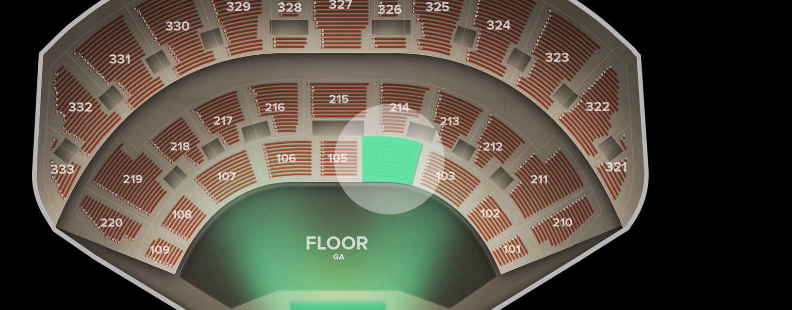 Seat view from Lower