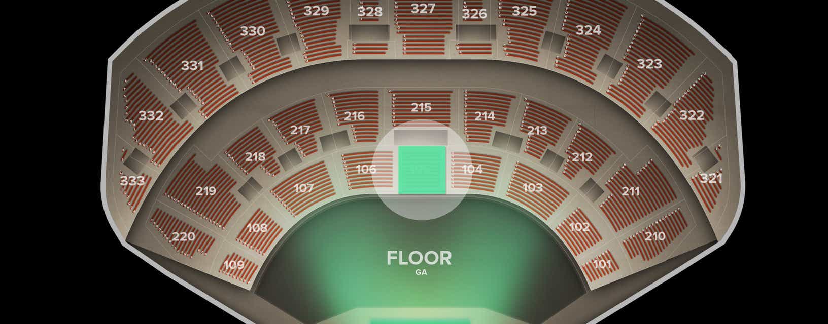 Seat view from Lower