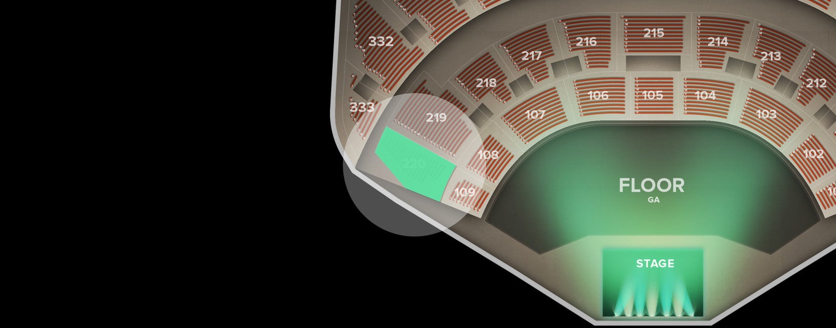 Seat view from Middle