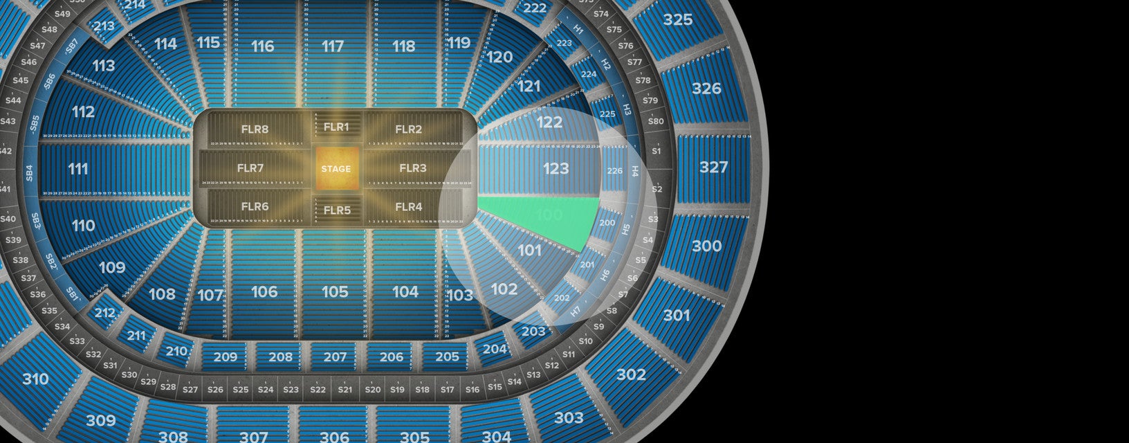 Seat view from Lower