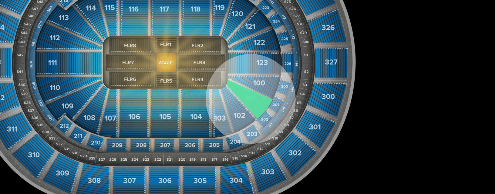 Seat view from Lower