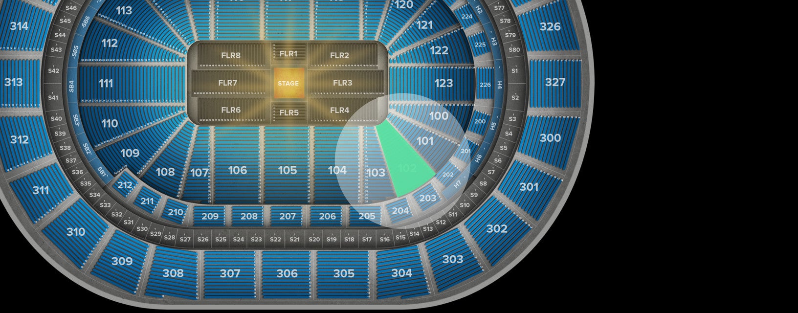 Seat view from Lower