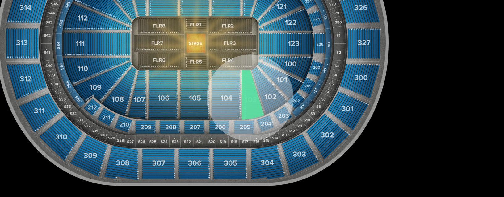 Seat view from Lower