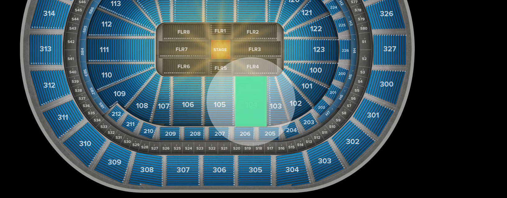 Seat view from Lower