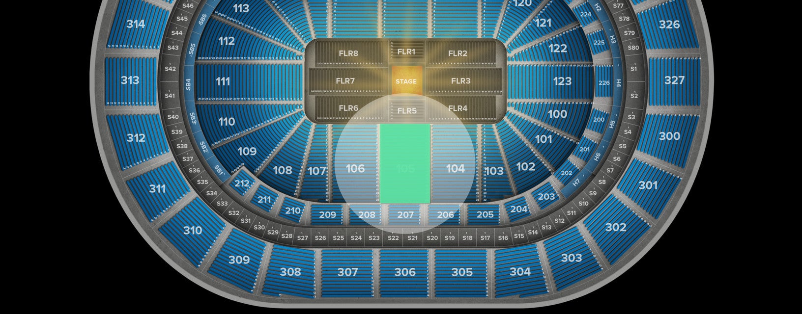 Seat view from Lower