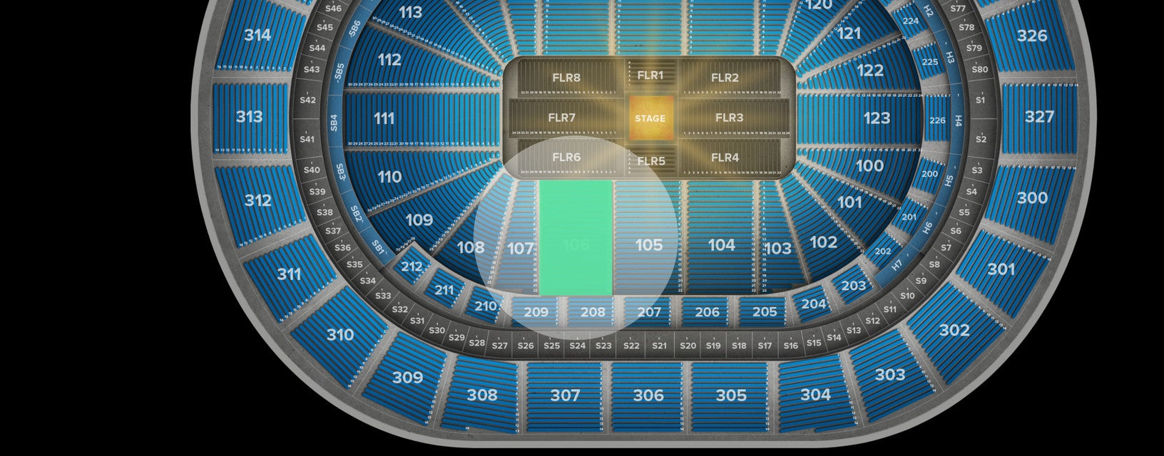 Seat view from Lower