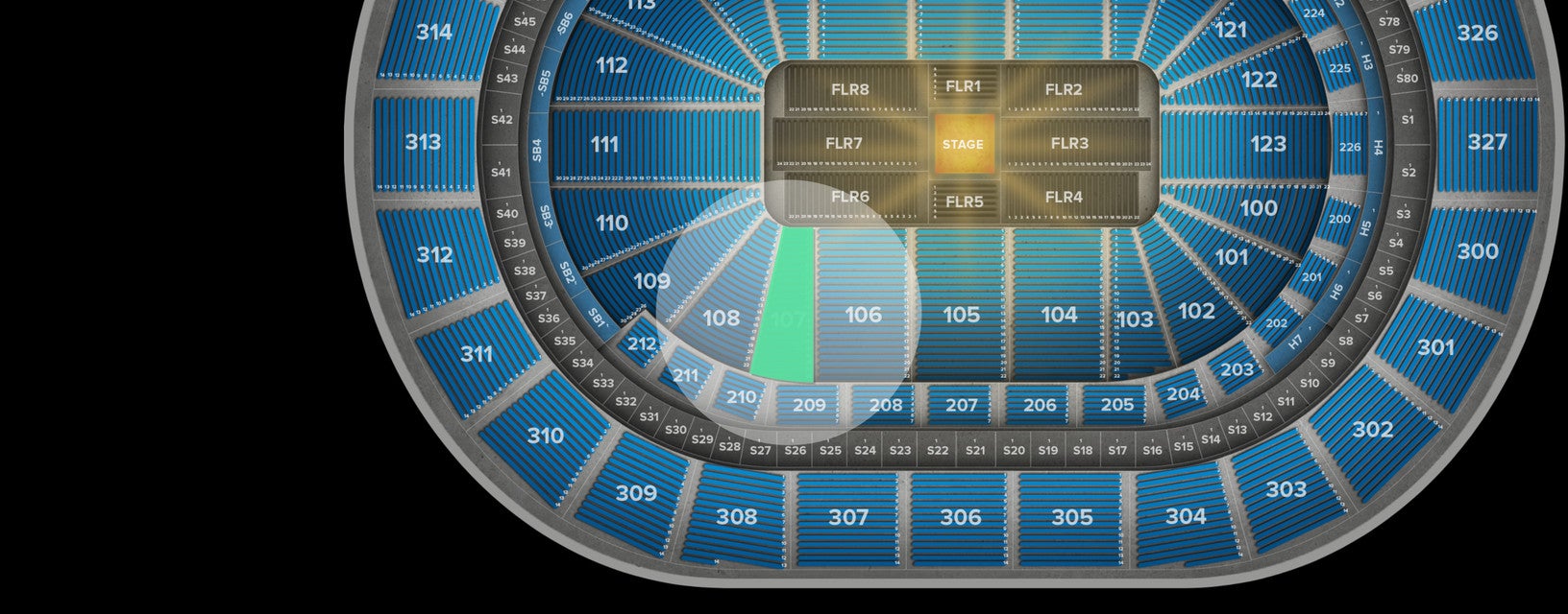 Seat view from Lower