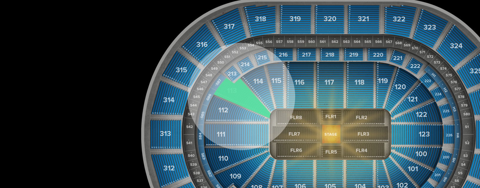 Seat view from Lower