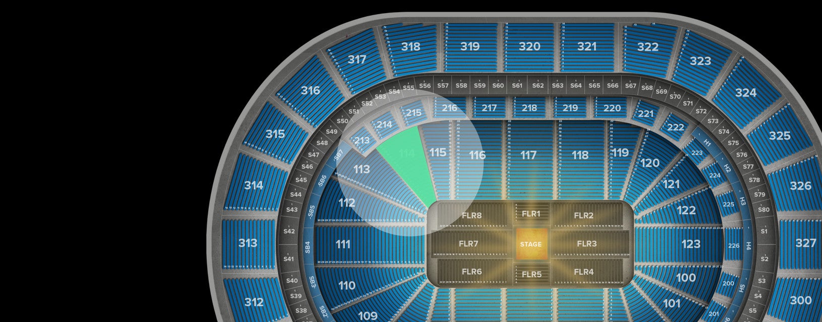 Seat view from Lower