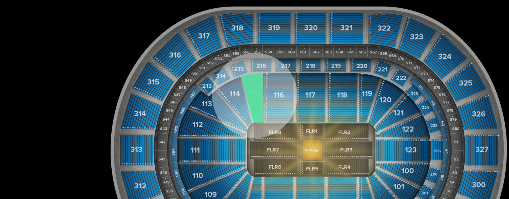 Seat view from Lower