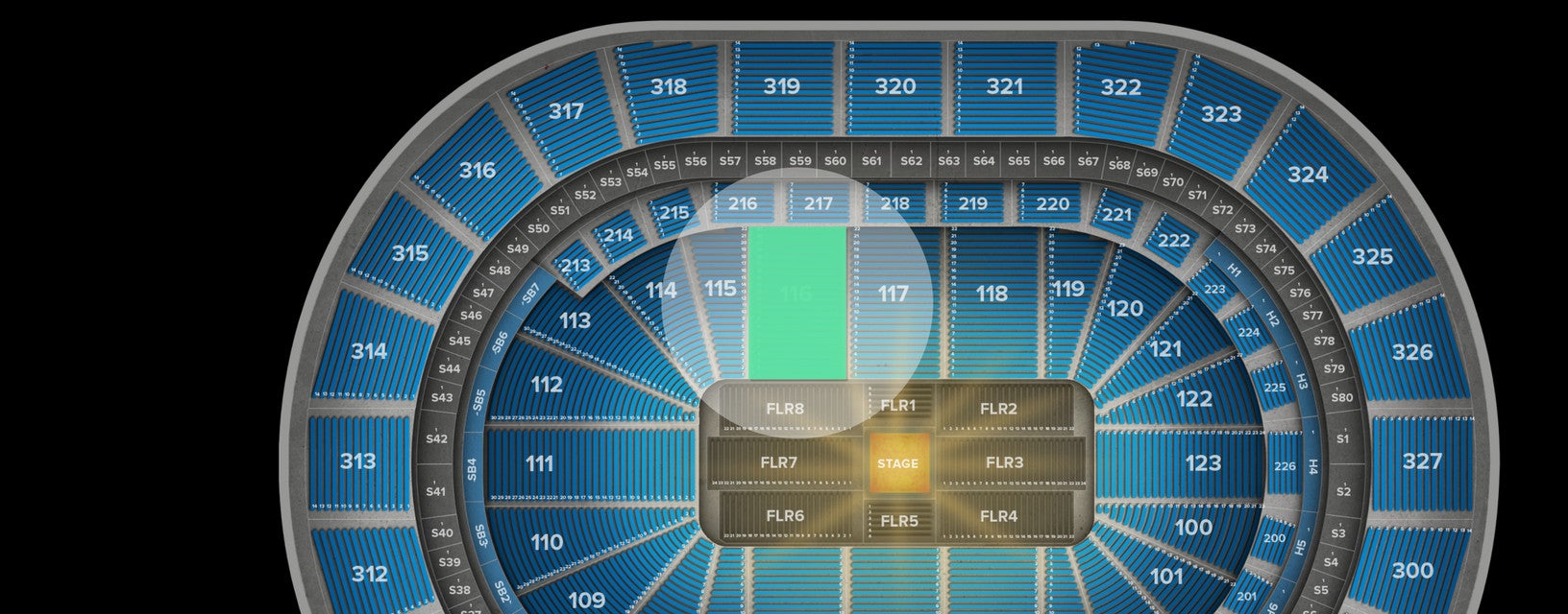 Seat view from Lower