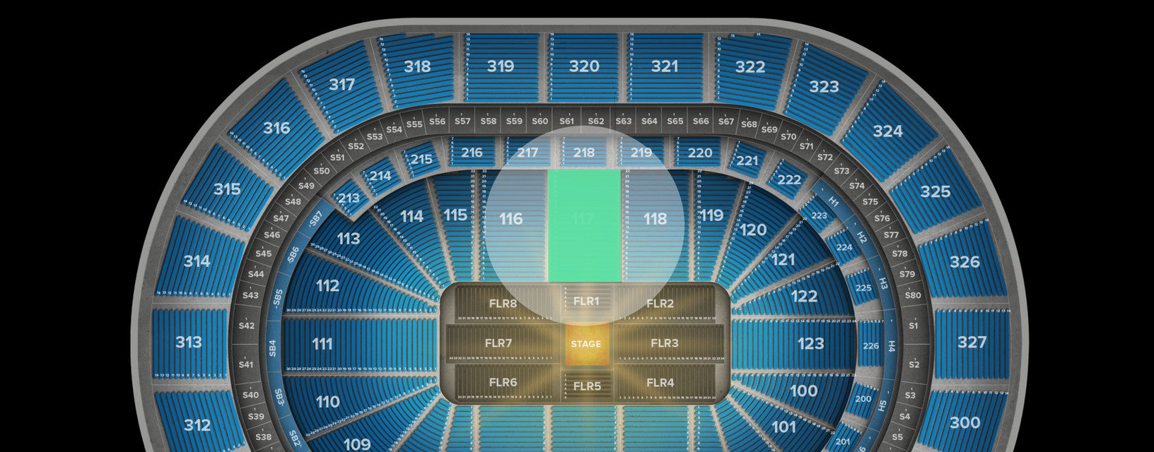 Seat view from Lower