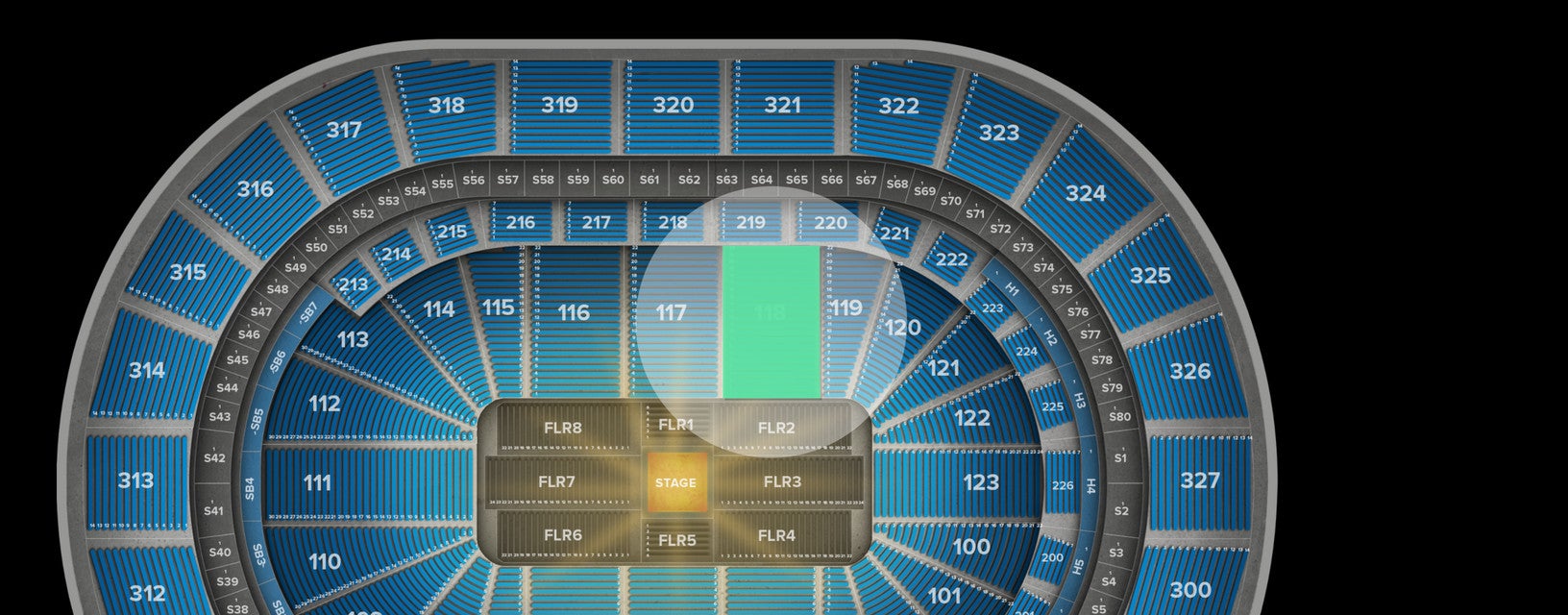 Seat view from Lower