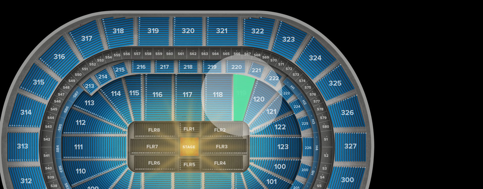 Seat view from Lower