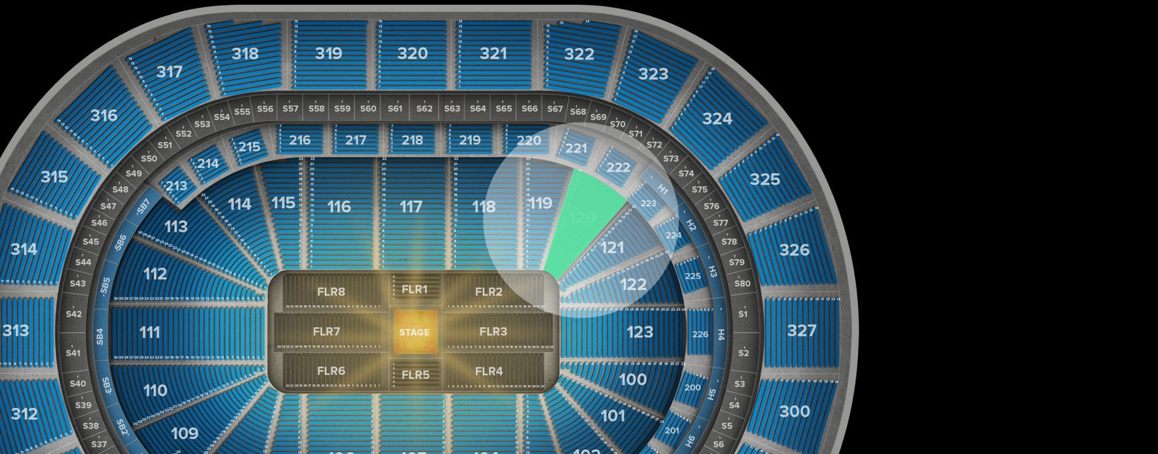 Seat view from Lower