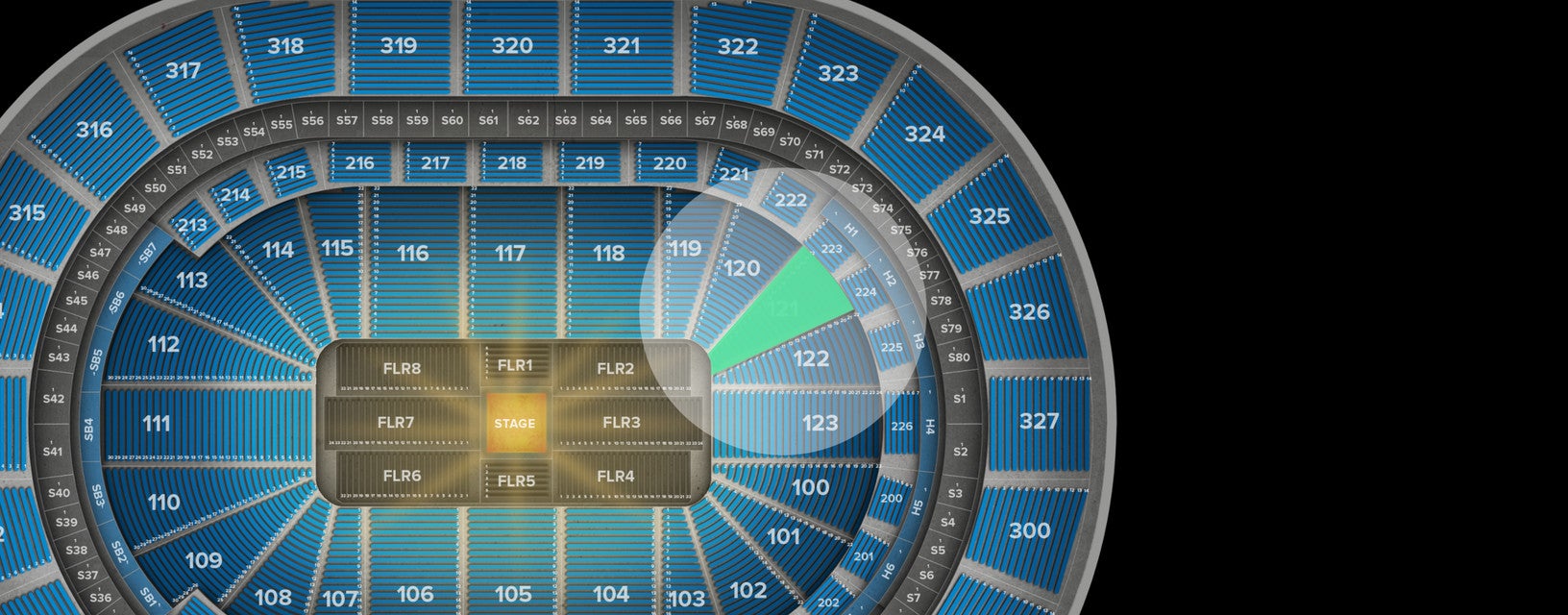 Seat view from Lower