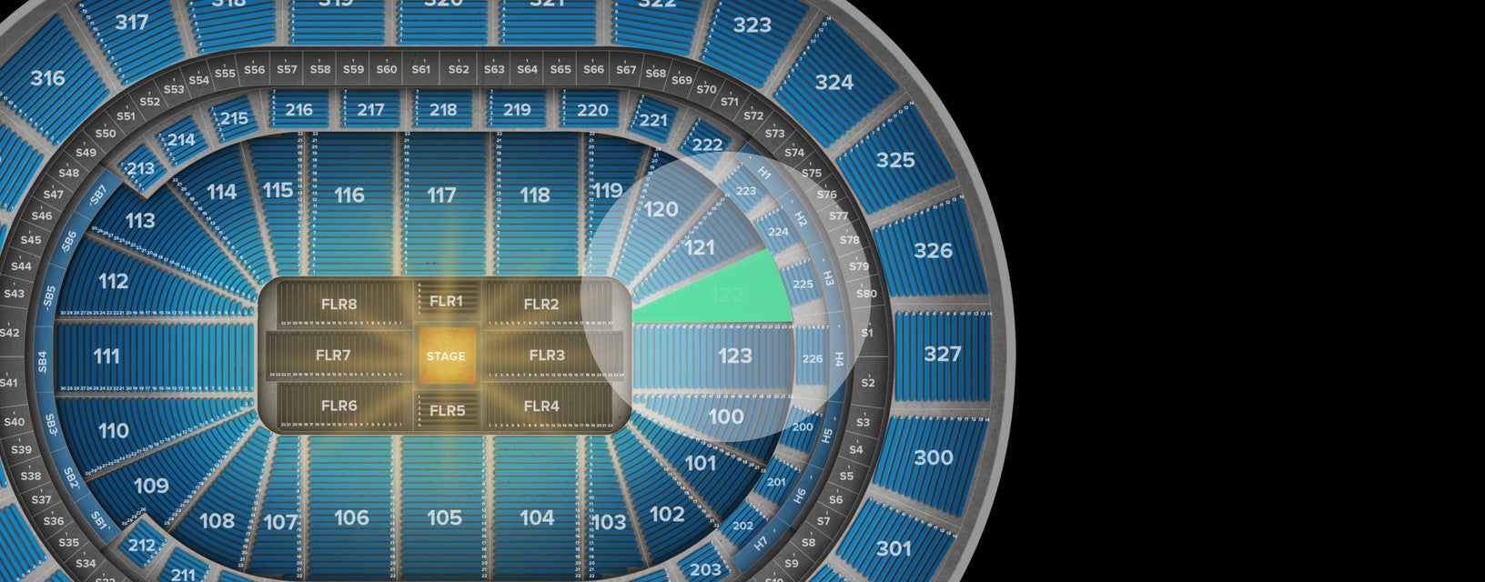 Seat view from Lower