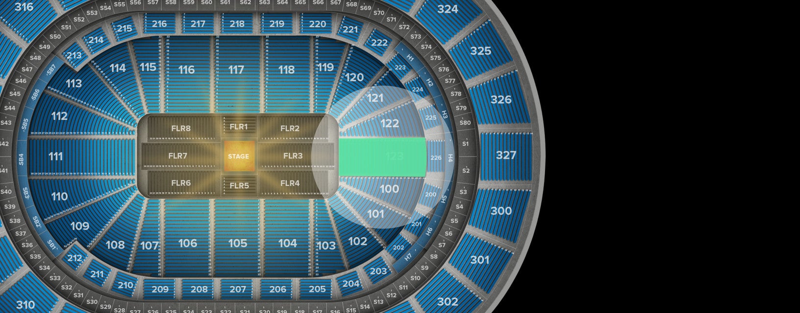 Seat view from Lower