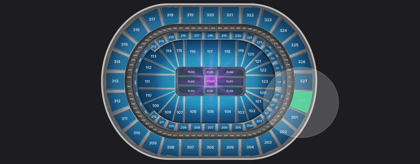 Seat view from Upper