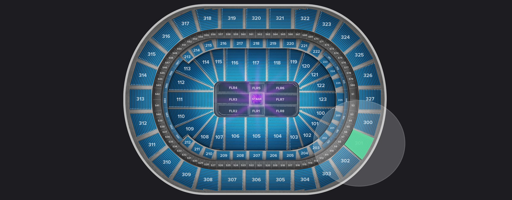 Seat view from Upper