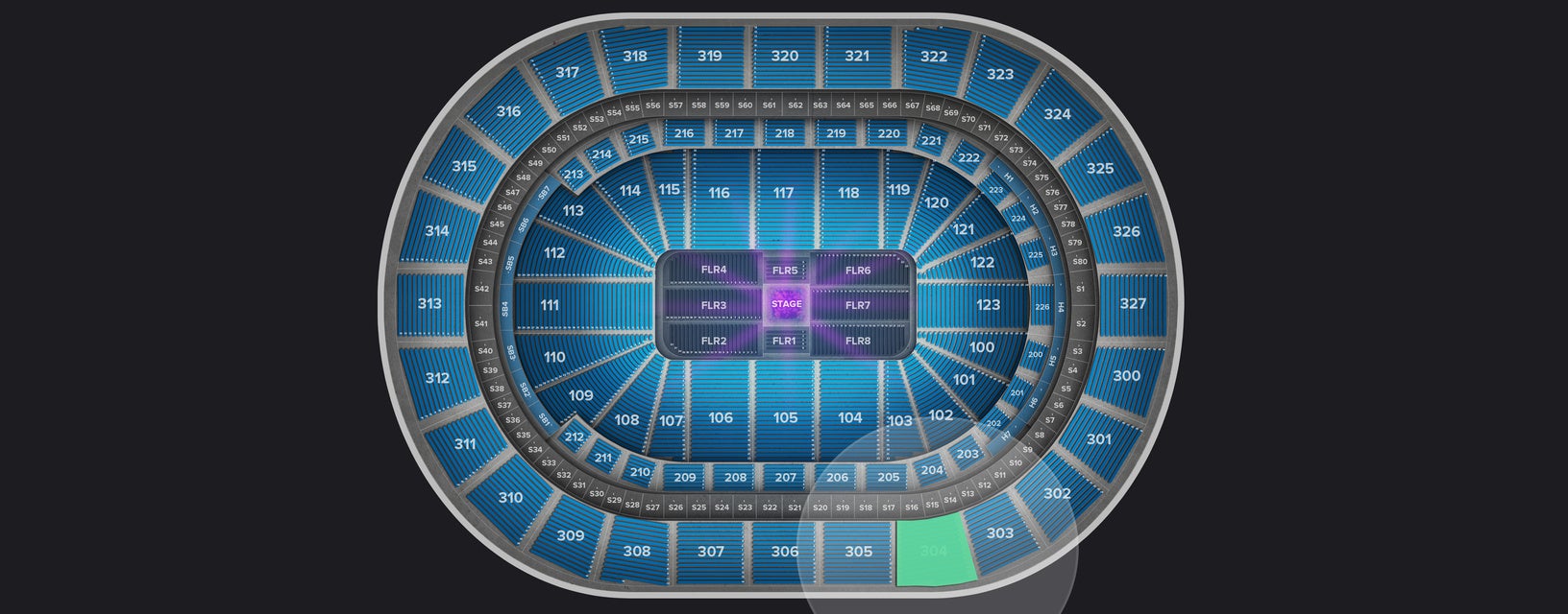 Seat view from Upper