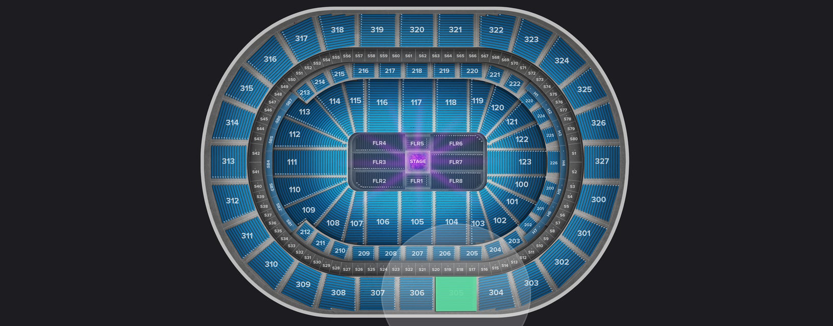 Seat view from Upper