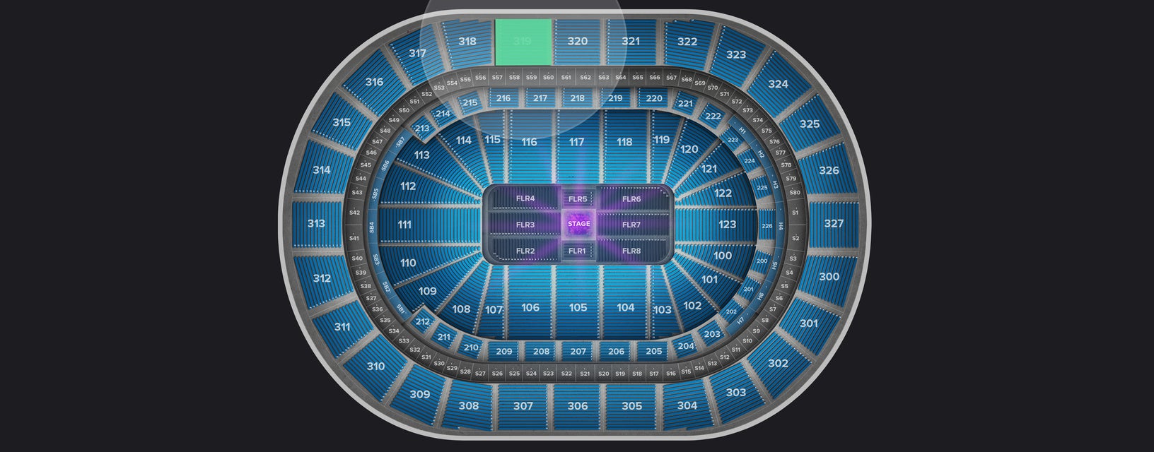 Seat view from Upper