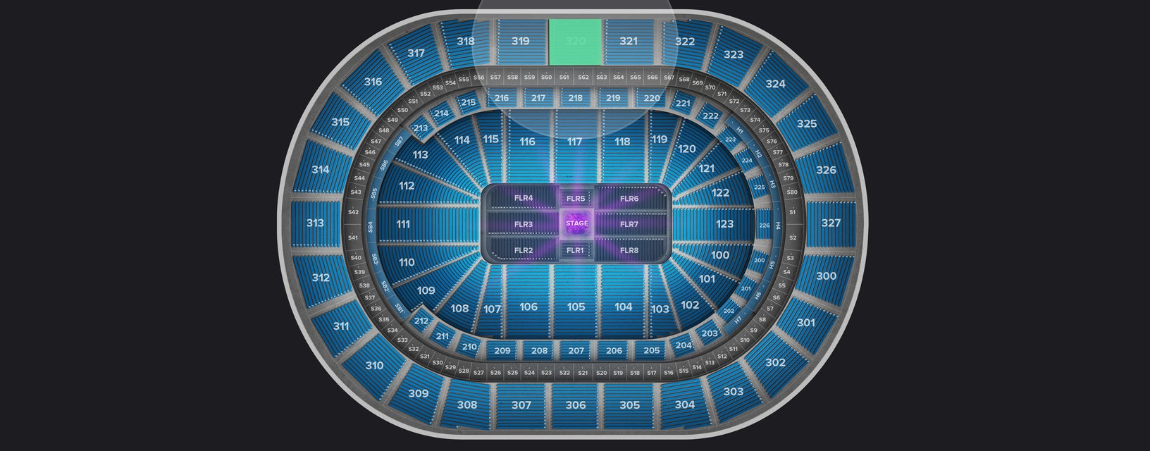 Seat view from Upper