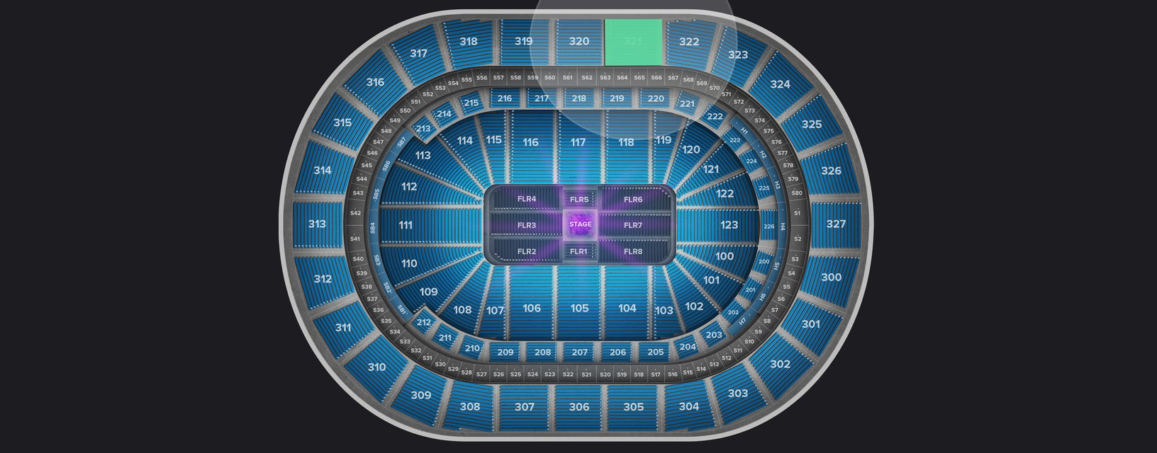 Seat view from Upper
