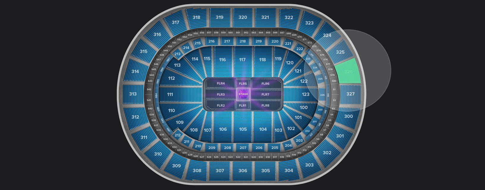 Seat view from Upper
