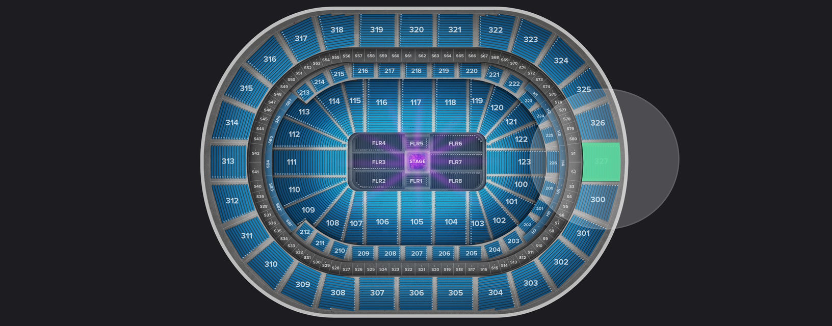 Seat view from Upper