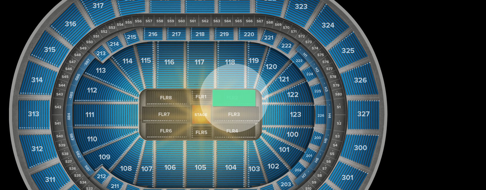 Seat view from Floor