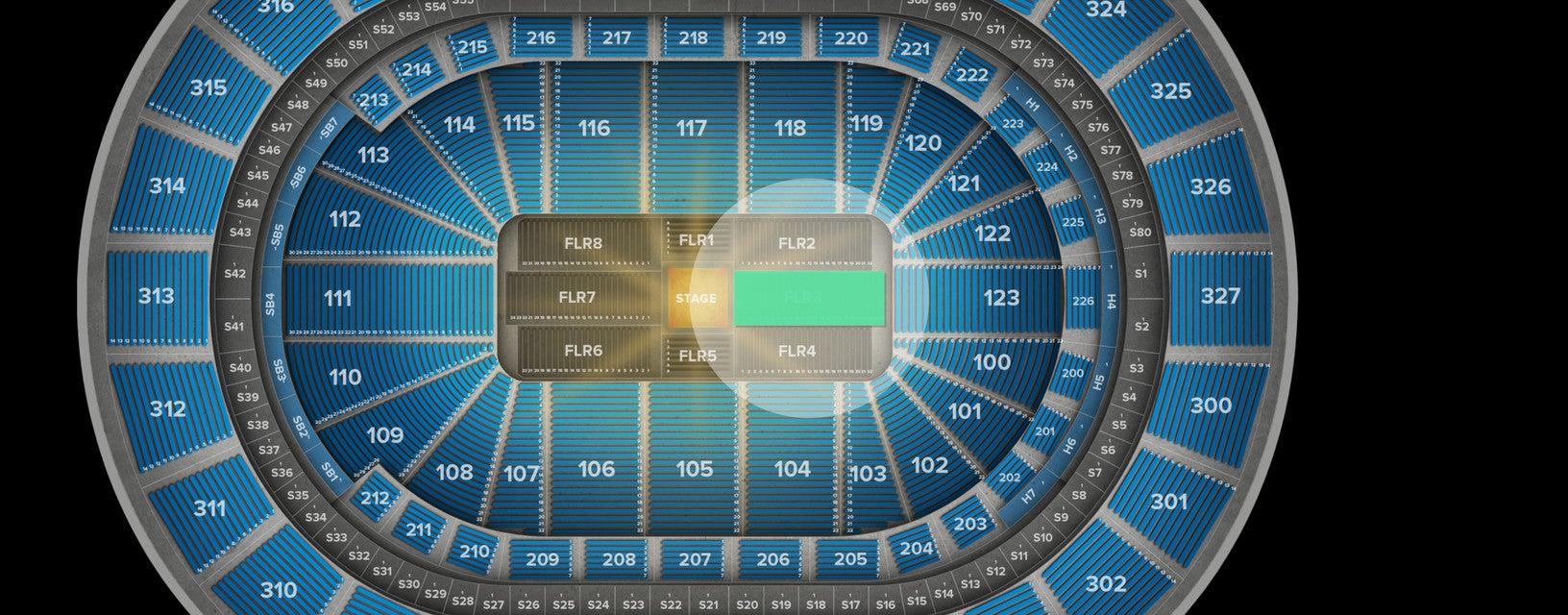 Seat view from Floor
