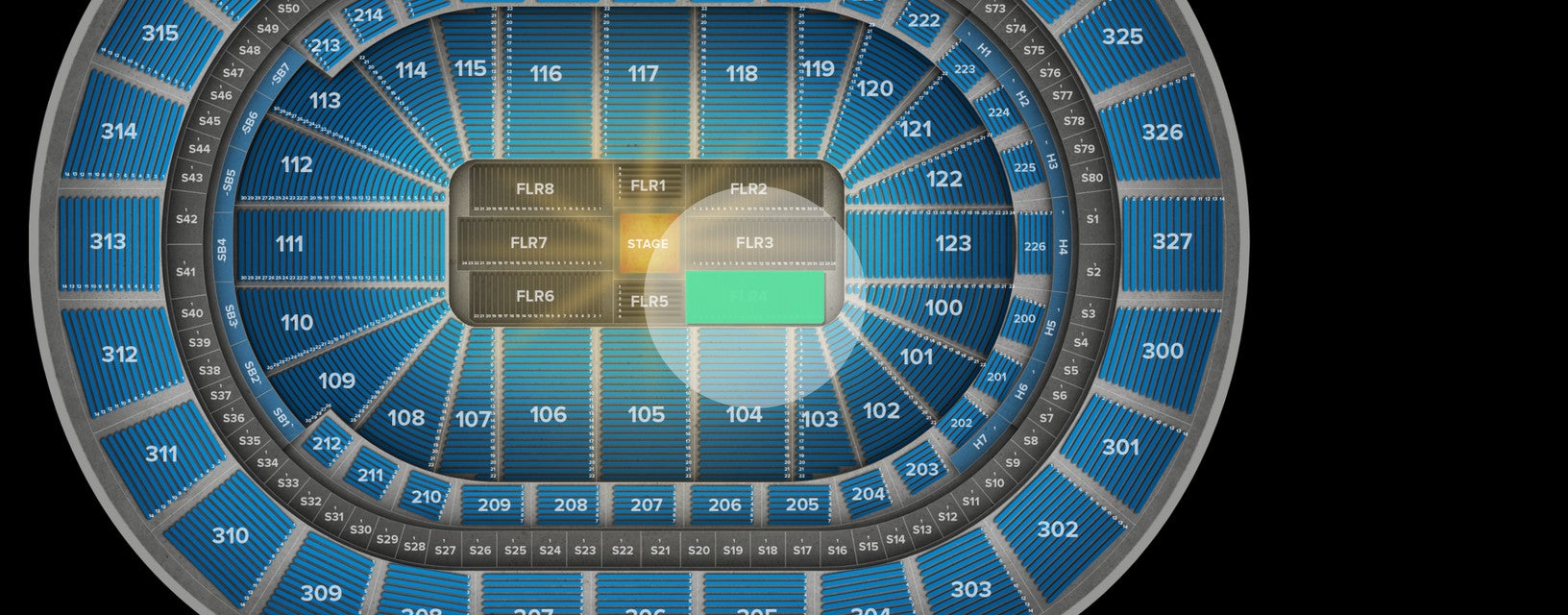 Seat view from Floor