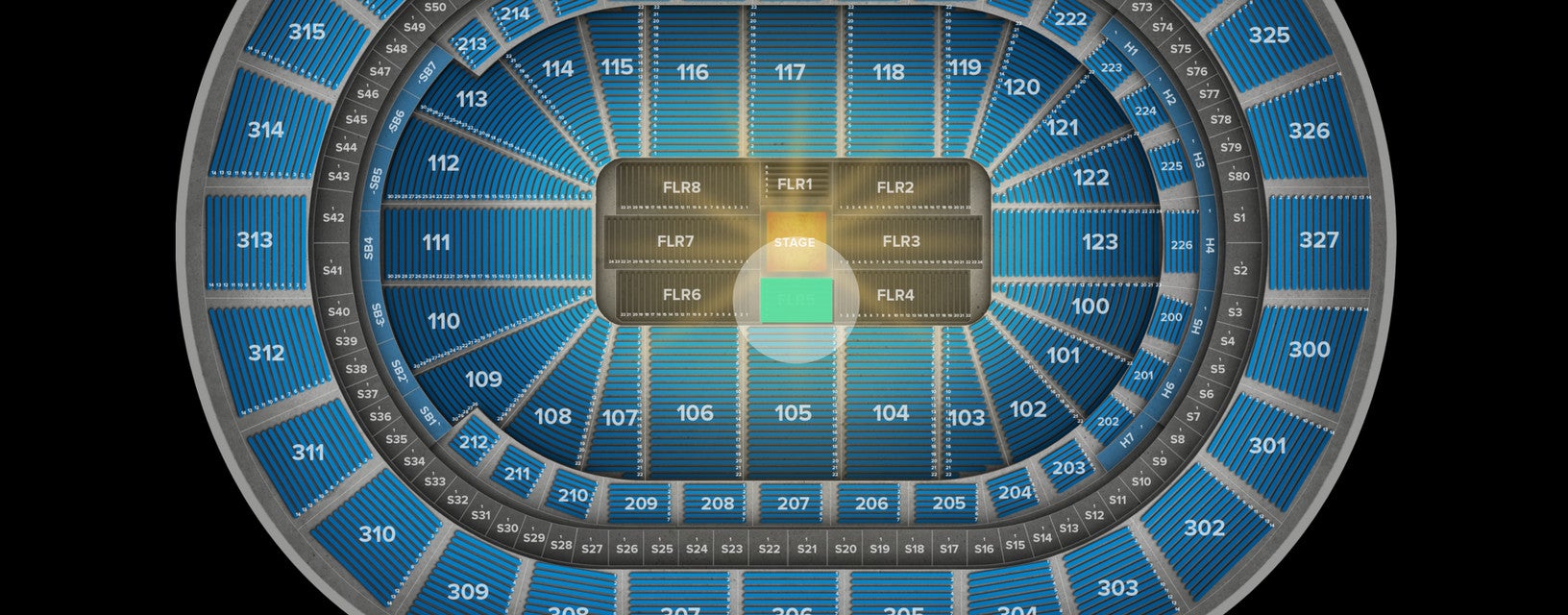 Seat view from Floor