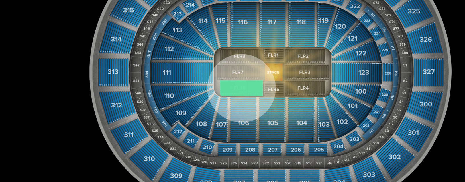 Seat view from Floor